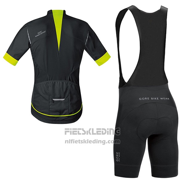 2017 Fietskleding Gore Bike Wear Power Oxygen-ws-so Zwart Korte Mouwen en Koersbroek